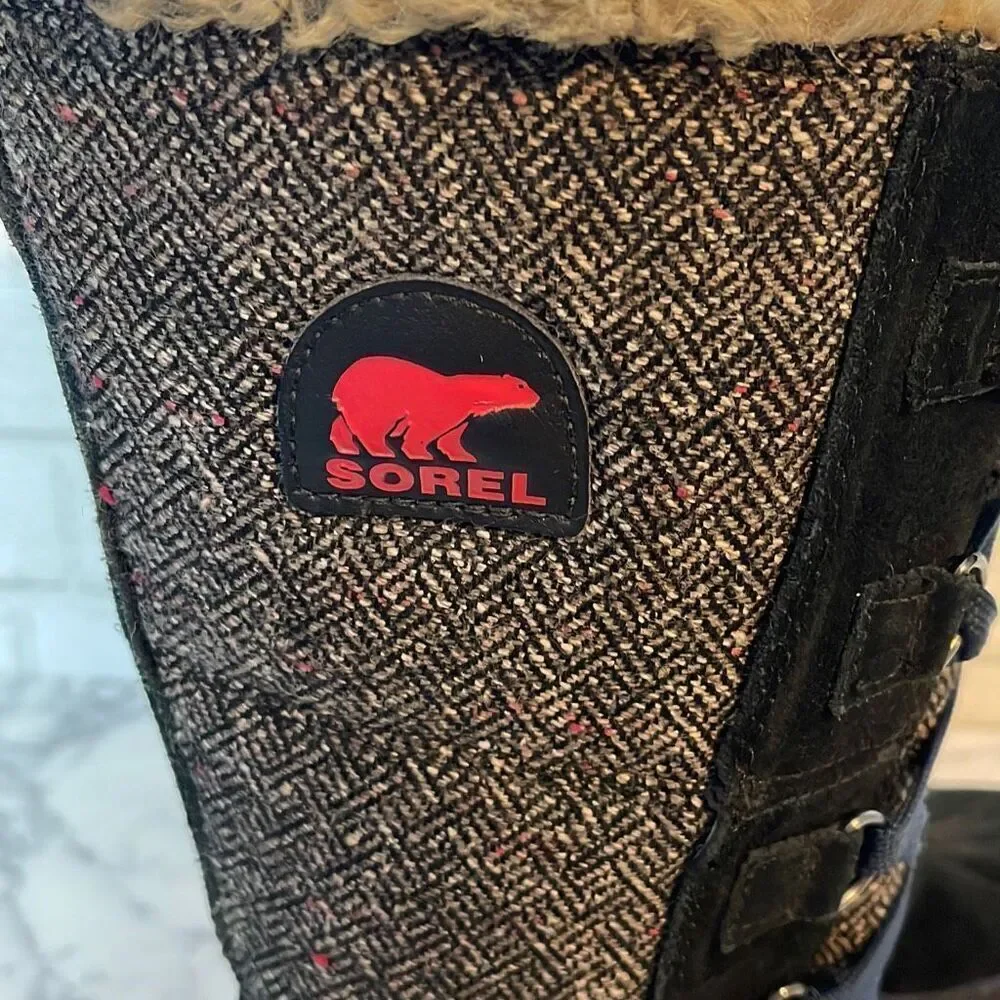 Sorel Tivoli II Nocturnal Herringbone High Boots 7